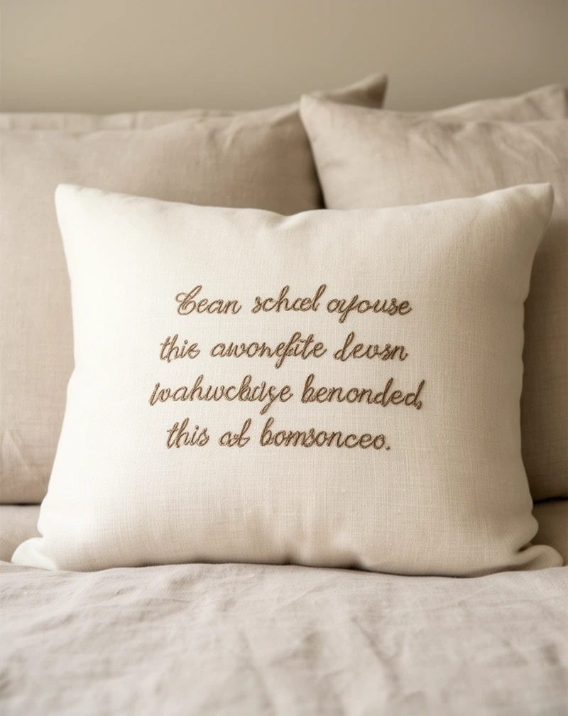 Personalizowana poduszka z haftem